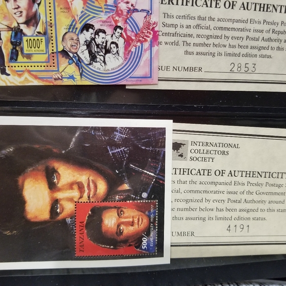 Set of 11 Elvis Presley stamps - Picture 2 of 8